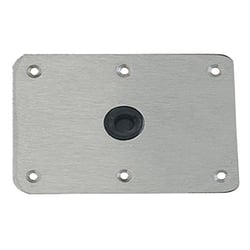 Picture of Attwood Marine 64839 Lock'N-Pin 3/4" Pin Base Plate Stainless Steel Non-Threaded 4" x 8"