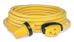 Picture of Marinco 30RPCRV 30 Amp 125V 30 Ft RV Power Cord with Right Angle Plug