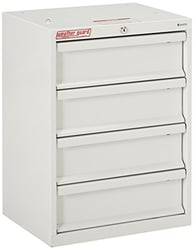 Picture of WeatherGuard 9984-3-01 4-Drawer Steel Van Storage Cabinet 24" x 18" x 14"