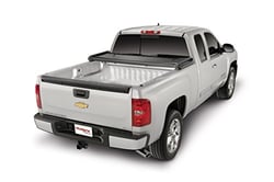 Picture of TrailFX TFX1006 Soft Tri-Fold Tonneau Cover Black Vinyl with Aluminum Rails
