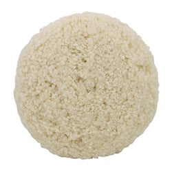 Picture of Presta 810073 White Wool Heavy Cutting Pad 9" Screw-On Double-Sided