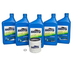 Picture of Sierra 18-9392 Yamaha 4-Stroke Outboard Oil Change Kit with Filter and 10W-30 Oil