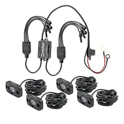 Picture of HEISE LED Lighting Systems HE-4TLRGBK RGB Accent Lighting Kit 4-Pack Black Housing
