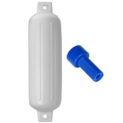 Picture of Polyform G-4-WHITE Twin Eye Boat Fender 6.5" x 22" White