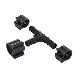 Picture of Flair-It Sales 30831 PEXLock 3/8" PEX Tee Fitting with Clamps