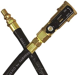 Picture of JR Products 07-31225 72" RV Appliance Gas Line Hose with Quick Disconnect Couplers