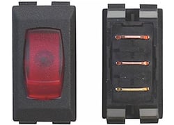 Picture of Valterra DG131PB SPST Illuminated Rocker Switch Red/Black 3-Pack