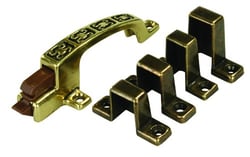 Picture of JR Products 70485 Cabinet Catch with Decorative Handle and Multiple Strike Depths