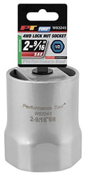 Picture of Performance Tool W83245 1/2" Drive Rounded Lock Nut Socket 2-9/16" for Dana 60 Manual Hubs