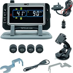 Picture of Truck System Technologies TST507RV4C 507 Series TPMS 4 Cap Sensor System with Color Display