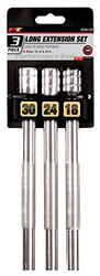 Picture of Performance Tool W38139 3-Piece 3/8" Drive Long Extension Set