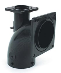 Picture of Valterra T1031 Heel Inlet 1/4 Bend 3" x 3" x 1.5" RV Plumbing Fitting