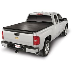 Picture of TrailFX TFX5001 Soft Tri-Fold Tonneau Cover Black Vinyl with Aluminum Rails