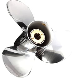 Picture of Solas 1331-114-12 Saturn Stainless Steel 3-Blade Propeller 11-3/8" x 12" Pitch