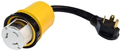 Picture of Valterra A103050DBK 30 Amp to 50 Amp RV Power Adapter Cable 12 Inch