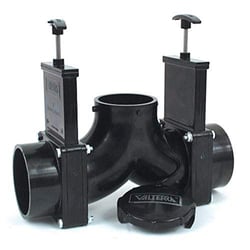 Picture of Valterra T84 3" Double Ell Rotating Waste Valve Assembly with Cap