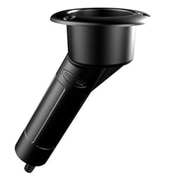 Picture of Mate Series P1030DB 30-Degree Drain Round Top ABS Plastic Rod & Cup Holder Black