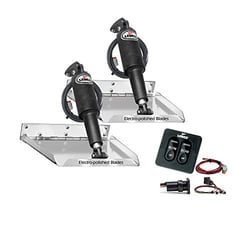 Picture of Lenco RT12X12 12x12 Inch Performance Trim Tab Kit with Tactile Switch