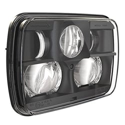 Picture of J.W. Speaker 0554491 8900 Evolution 2 LED Headlight 5x7 12-24V DOT/ECE Non-Heated Black