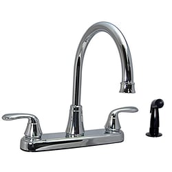 Picture of Valterra PF231301 Two-Handle Kitchen Faucet with High-Arc Spout and Side Sprayer Chrome