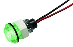 Picture of Innovative Lighting 011-3500-7 LED Bulkhead Livewell Light Green 12V Flush Mount