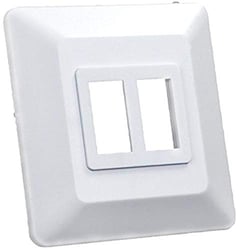 Picture of JR Products 13615 Double Switch Base and Bezel - White