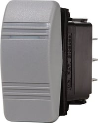 Picture of Blue Sea Systems 8230-BSS Contura SPST On-Off Rocker Switch Grey