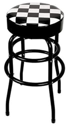 Picture of Performance Tool W85023 Checkered Swivel Bar Stool with Steel Legs