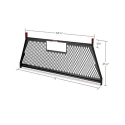 Picture of Weatherguard 1906-5-02 Protect-A-Rail Truck Bed Rail Protection System Black Steel Mesh