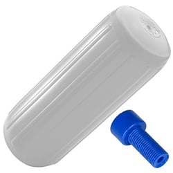 Picture of Polyform HTM-4-WHITE Boat Fender 13.5" x 34.8" White with Air Adapter