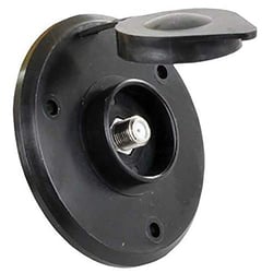 Picture of Thetford 94321 Cable TV Coax Plate Black RV Exterior