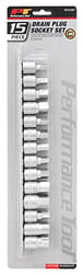 Picture of Performance Tool W54287 15-Piece Drain Plug Socket Set with 11mm & 13mm Square Drive