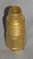 Picture of Suburban Mfg 171463 Manifold Outlet Loxit Nut 1/4 Inch NPT Brass