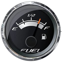 Picture of Faria Instruments 22021 Platinum 2" Fuel Level Gauge E-1/2-F