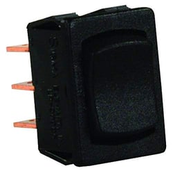 Picture of JR Products 13445 Mini Momentary Rocker Switch On-Off-On Black
