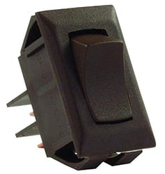 Picture of JR Products 12715 Momentary On-Off Rocker Switch 12V Brown