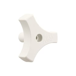 Picture of JR Products 20165 Tri-Lug Window Knob 9/16" White
