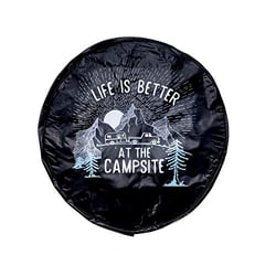 Picture of Camco 53290 Spare Tire Cover 27 Inch RV Sunrise Black Vinyl