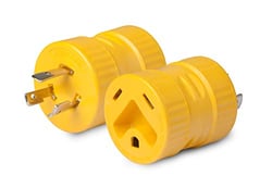 Picture of Marinco 127A Generator Adapter 30A 125V to 20A 125V Locking Plug
