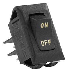 Picture of JR Products 125915 12V On/Off Rocker Switch Black 5-Pack