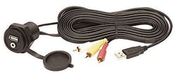 Picture of Clarion 01-CCAUSBAV Marine Grade USB and AUX AV Input Jack