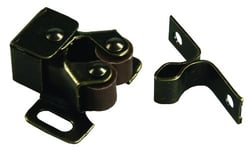 Picture of JR Products 70235 Double Roller Cabinet Catch with Prong - Antique Brass (2-Pack)