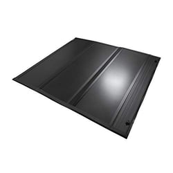 Picture of TrailFX TFX1707 Hard Tri-Fold Tonneau Cover Non-Lockable Black Aluminum