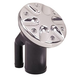 Picture of Perko 0590DPWCHR Vented Water Fill Deck Fitting 1-1/2" Hose Angled Neck Chrome Cap