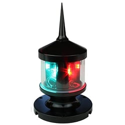 Picture of Lunasea Lighting LLB-53BK-01-00 Tri-Color Anchor Strobe LED Navigation Light
