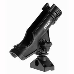 Picture of Scotty Downriggers 0230BKQUAD Powerlock Rod Holder with Side Deck Mount Black
