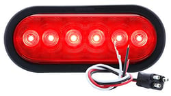 Picture of Optronics STL12RK 6" Oval LED Stop/Turn/Tail Light Kit Red