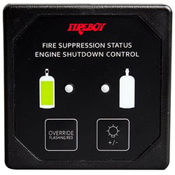 Picture of Fireboy DU-SBH-20-R Square Helm Display with Engine Shutdown Control