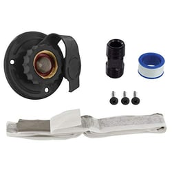 Picture of Valterra A010175LFVP Flush Mount Water Inlet - Black Aluminum RV City Water Connection