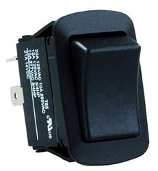 Picture of JR Products 13795 Water Resistant SPST Rocker Switch Black